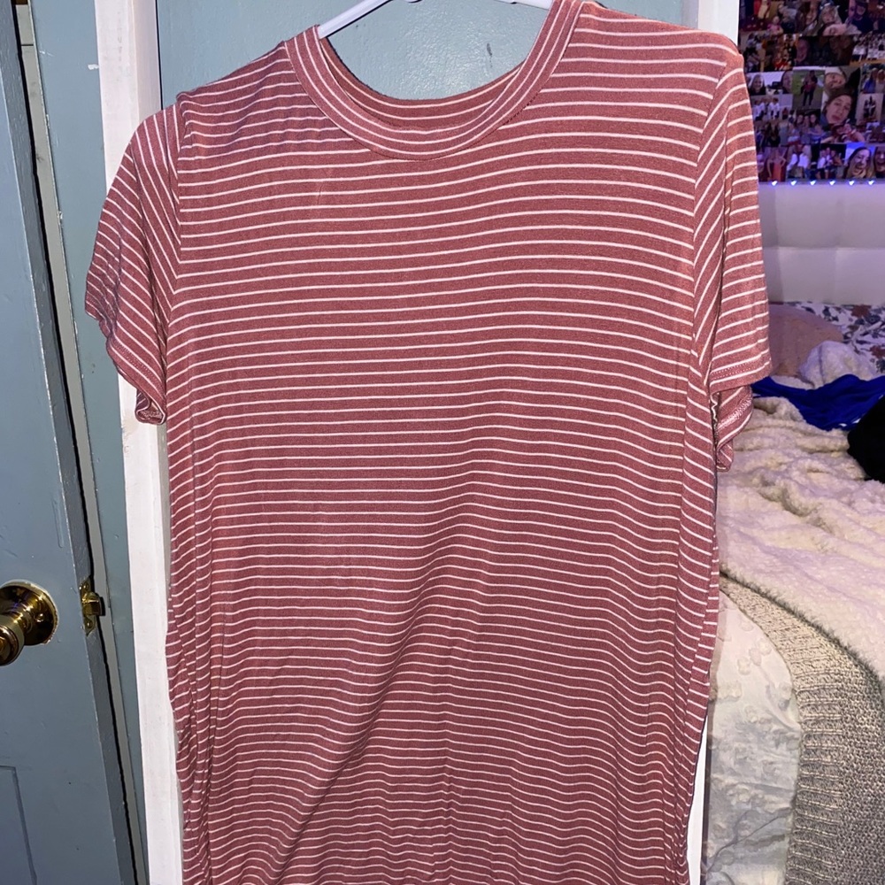 salmon colored pink flowy dress